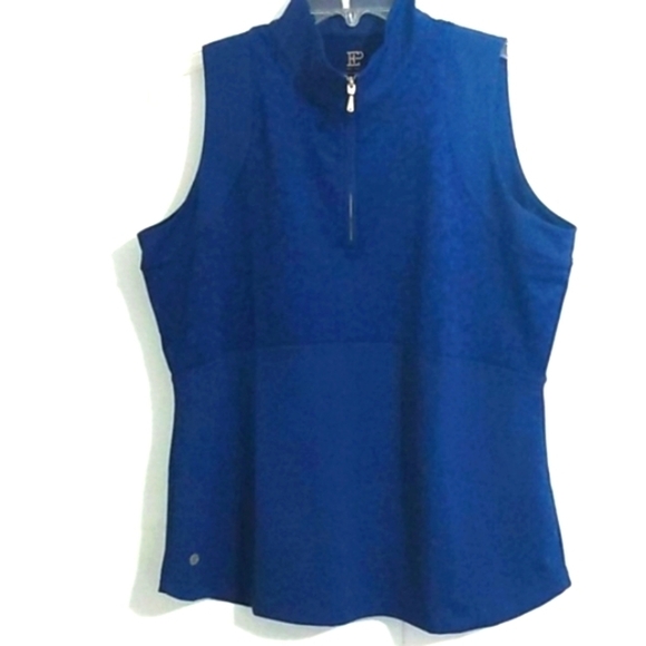 EP NEW YORK GOLF CUTAWAY ZIP MOCK POLO NWT SIZE L - Picture 2 of 10